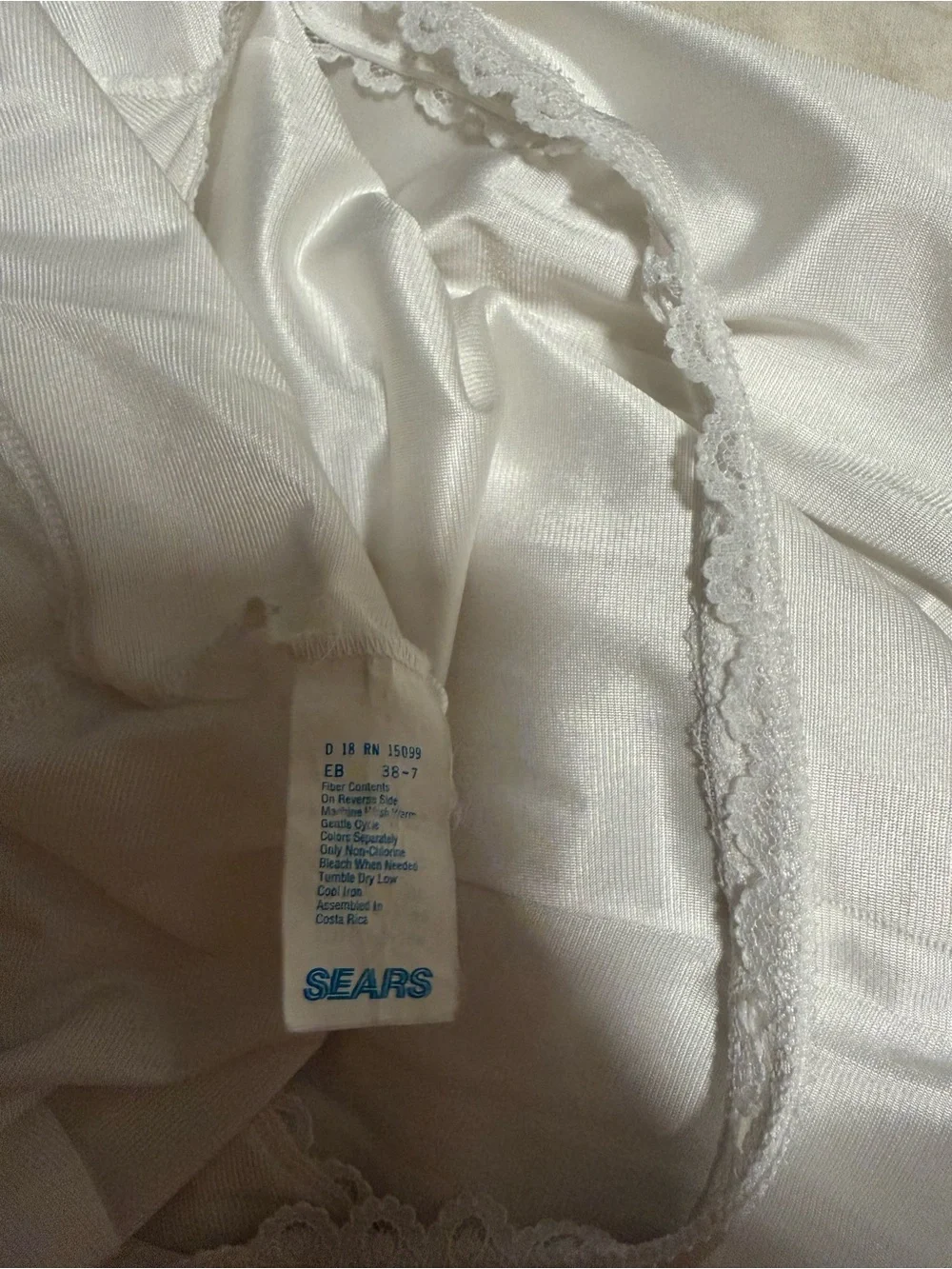 Classic White Lace-Trim Slip Dress - Women Intimates